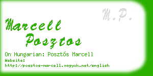 marcell posztos business card